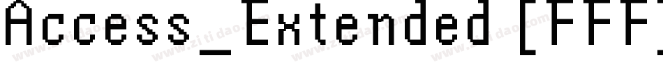 Access_Extended [FFF]字体转换